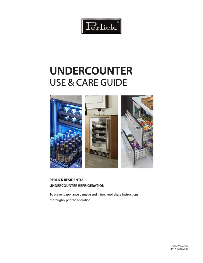 First page image of the manual for HP24FS-4