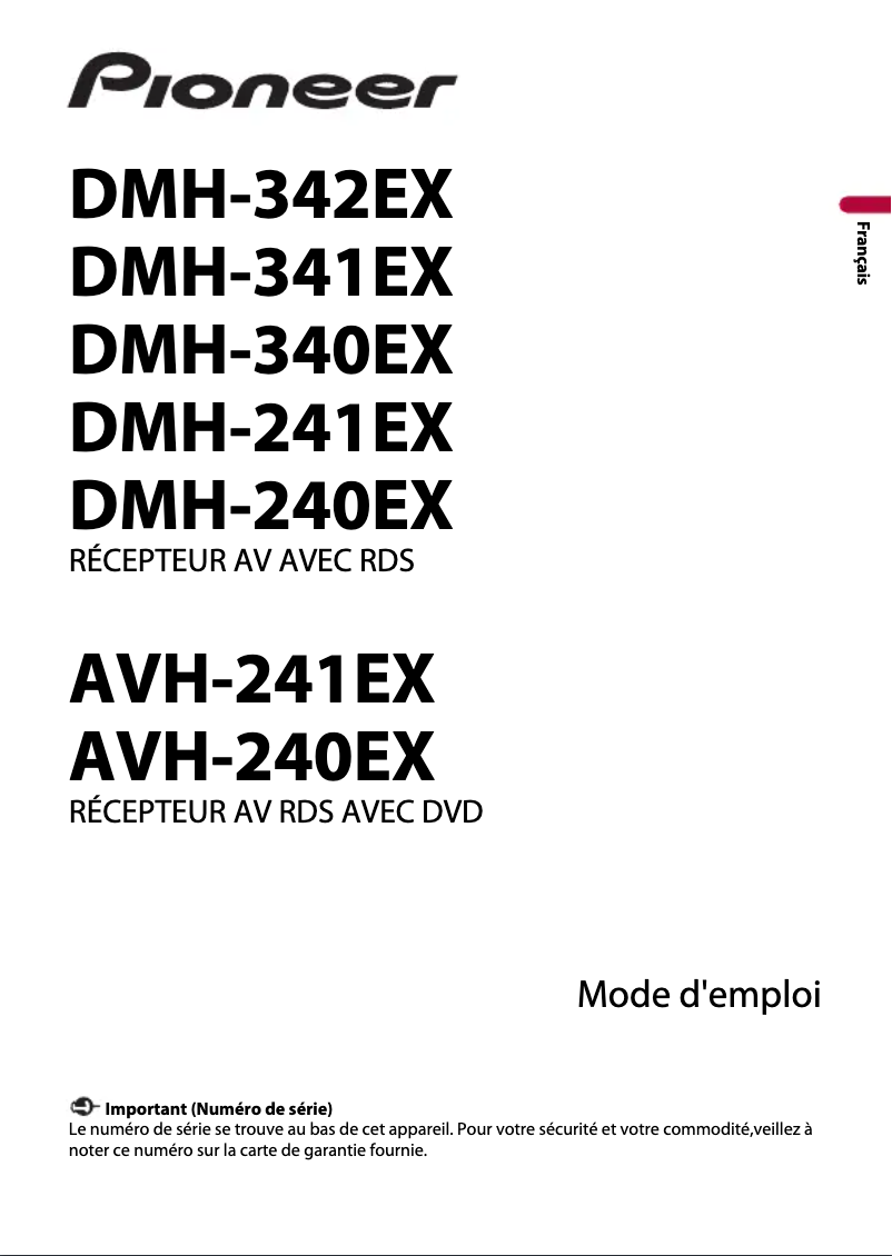 First page image of the manual for DMH-240EX
