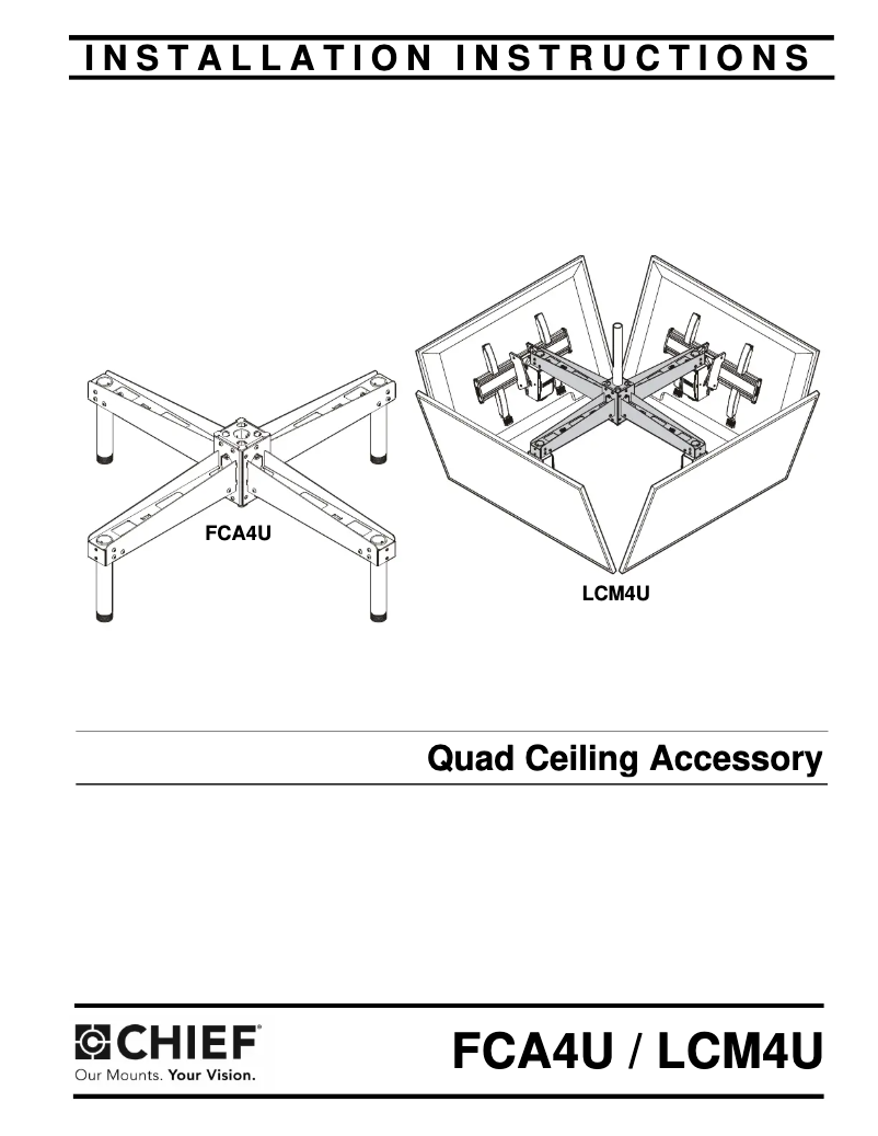 First page image of the manual for LCM4U