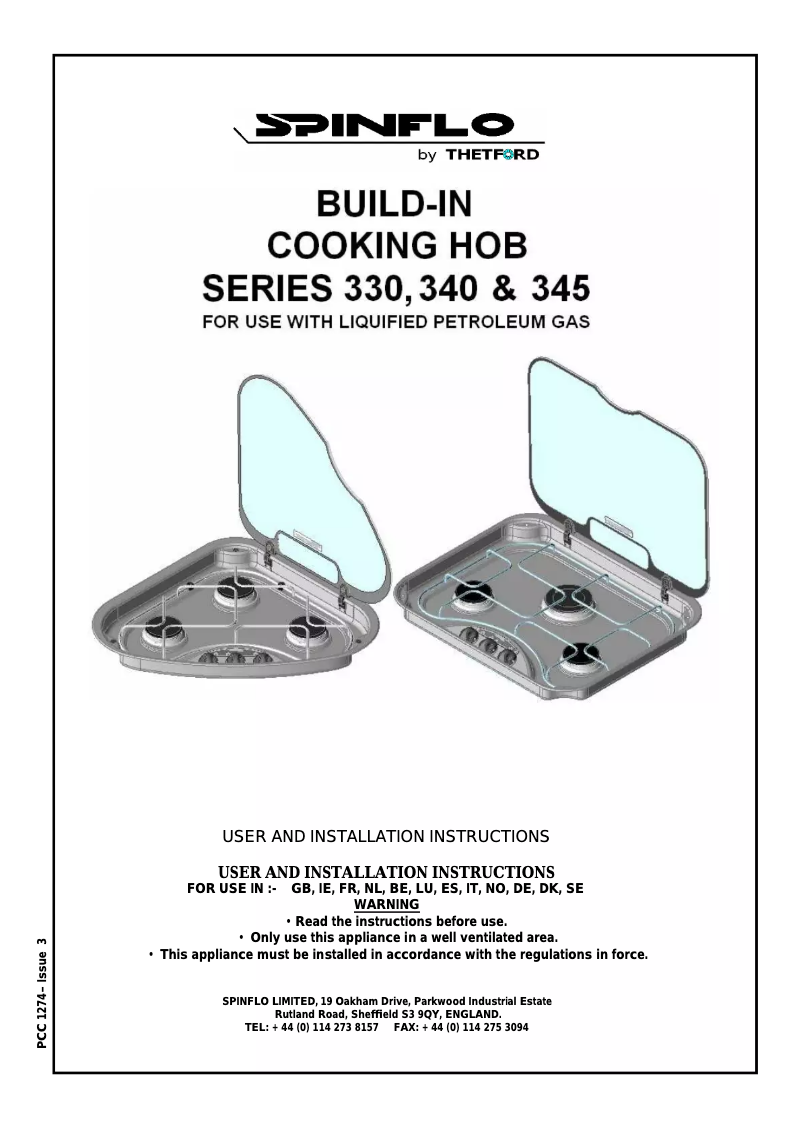 First page image of the manual for Basic Line 340