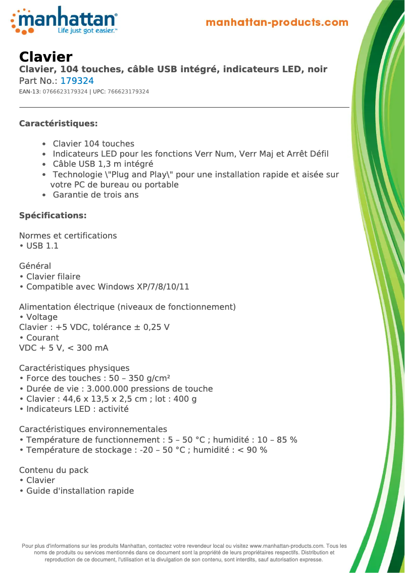 First page image of the manual for 179324