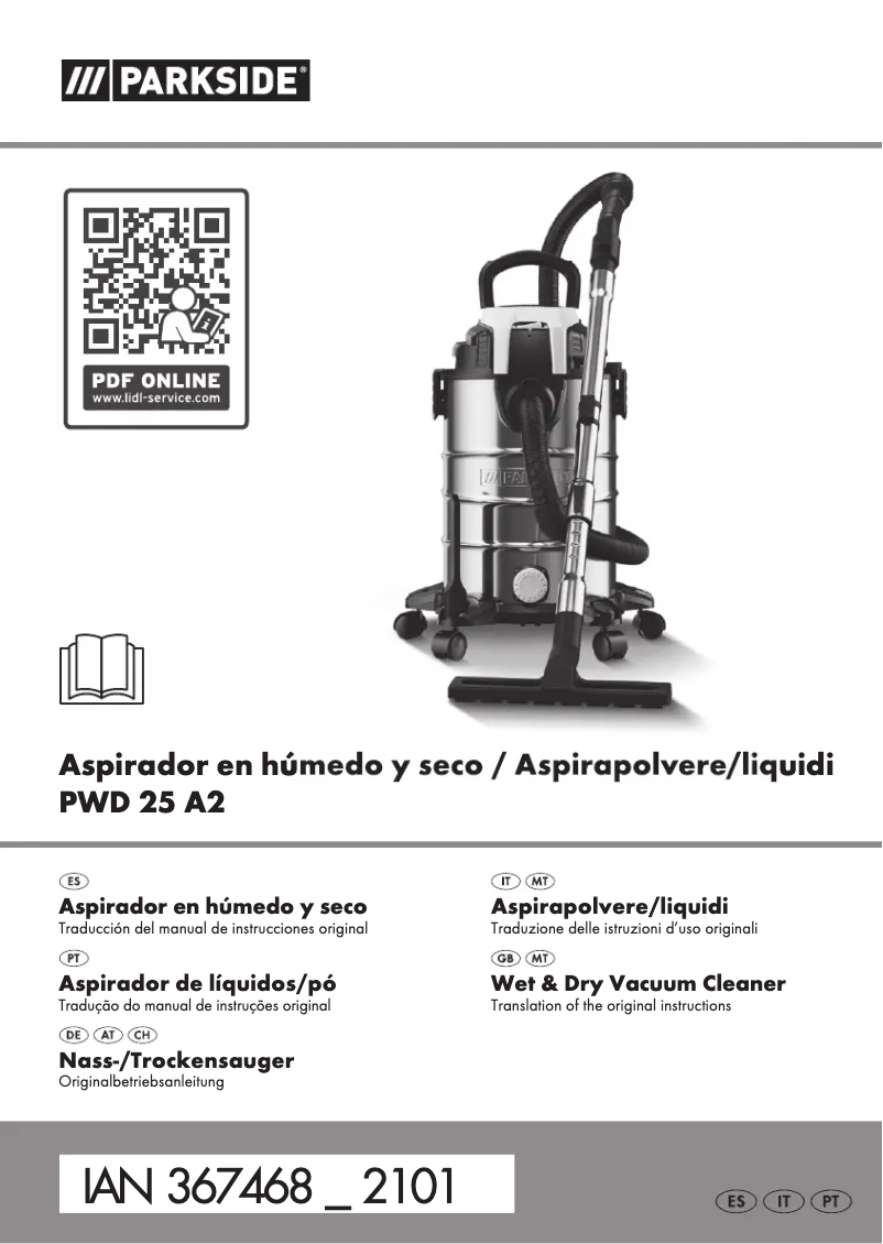 First page image of the manual for PNTS 1300