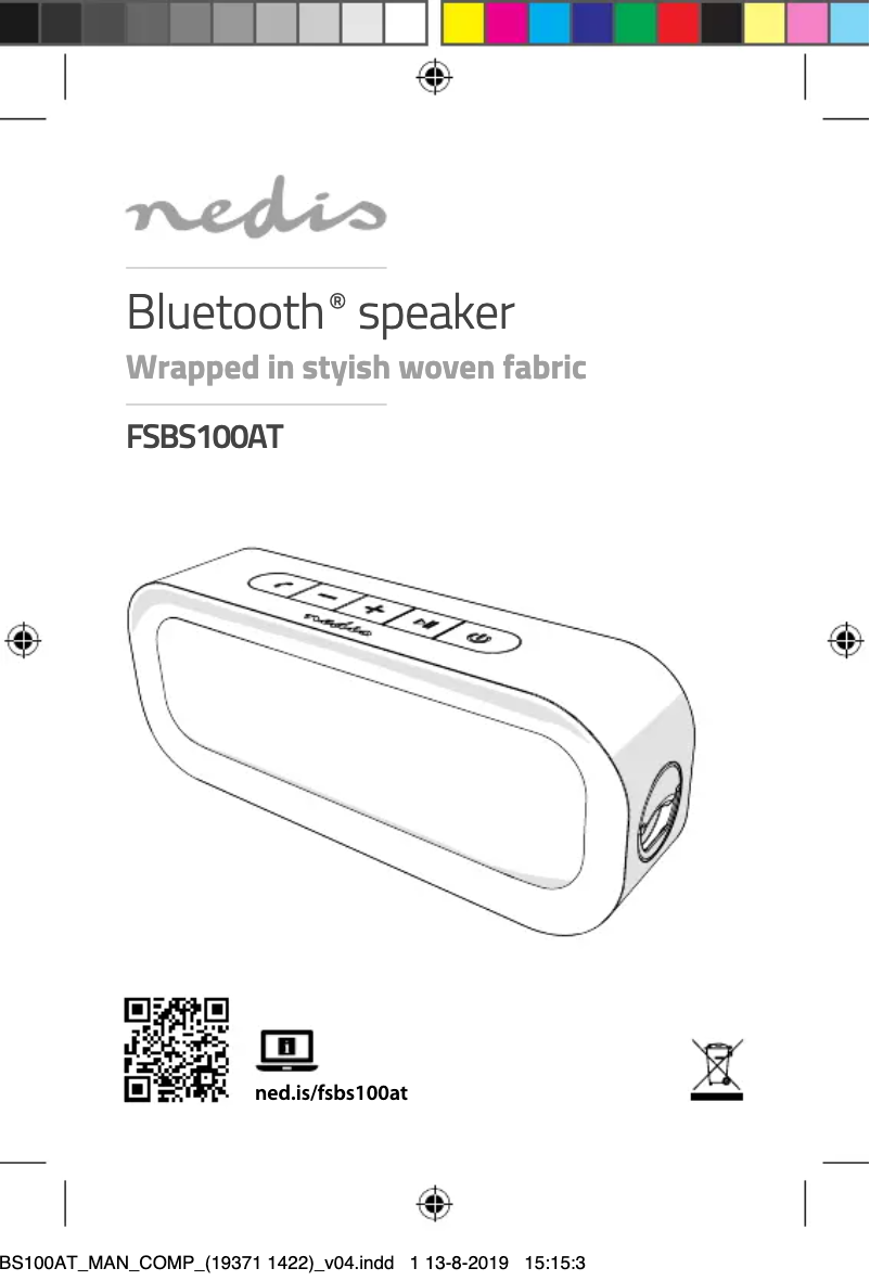 First page image of the manual for FSBS100AT