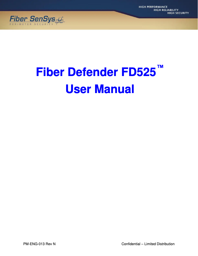 First page image of the manual for FD525