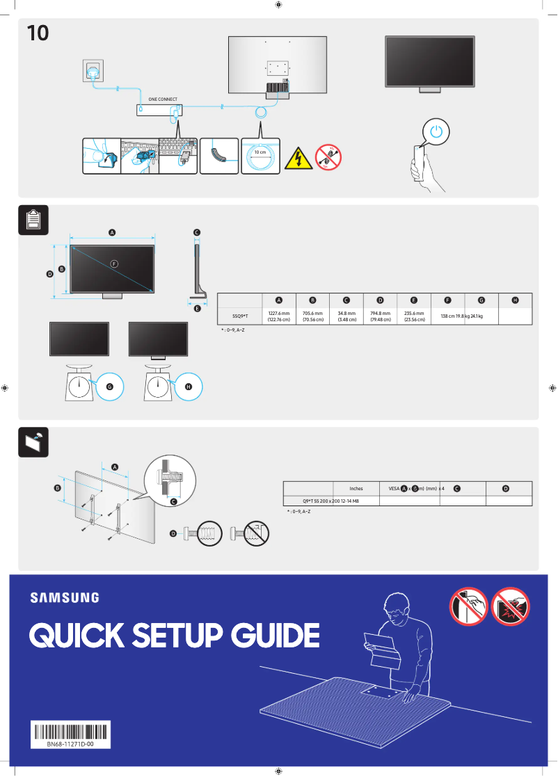 Page 1 of the manual User Manual Samsung QA55Q95TDS