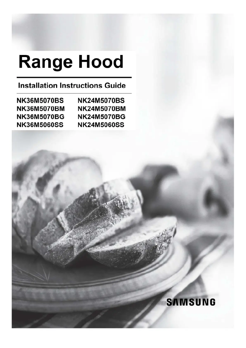 First page image of the manual for NK36M5070BG