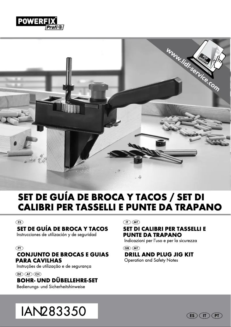 Page 1 de la notice Manuel utilisateur Powerfix HG01976