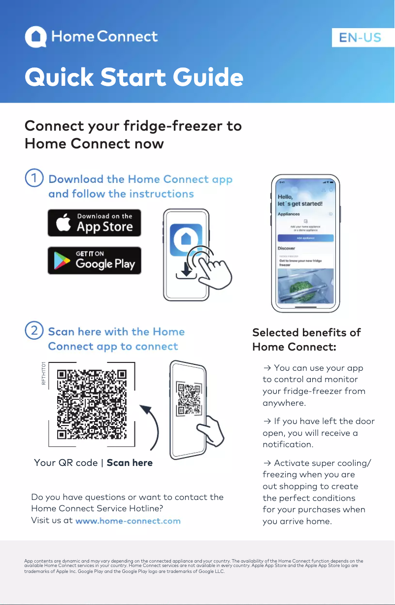 First page image of the manual for T48BT120NS