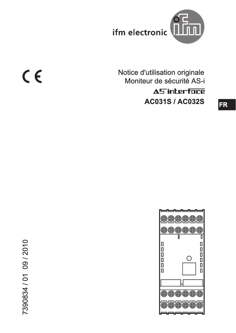 First page image of the manual for AC031S