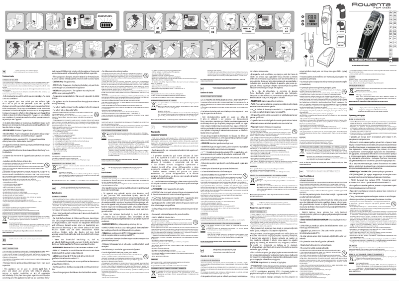 Page 1 of the manual User Manual Rowenta Airforce Precision TN4851F0