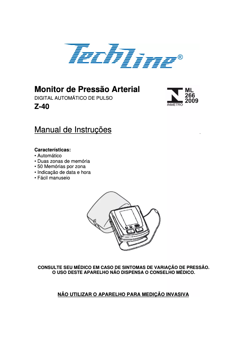 First page image of the manual for Z-40