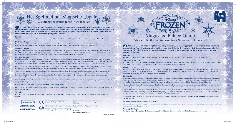 Page 1 de la notice Manuel utilisateur Jumbo Disney Frozen Magic Ice Palace