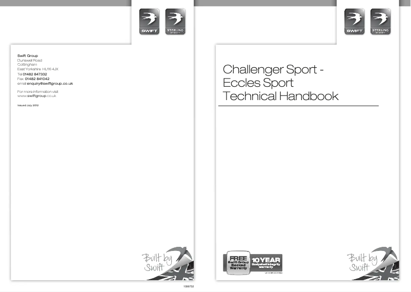 Page 1 of the manual User Manual Swift Eccles Sport (2013)