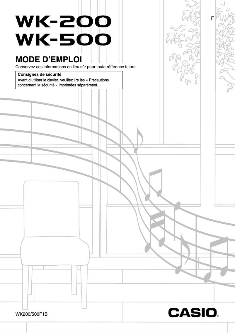 First page image of the manual for WK-500