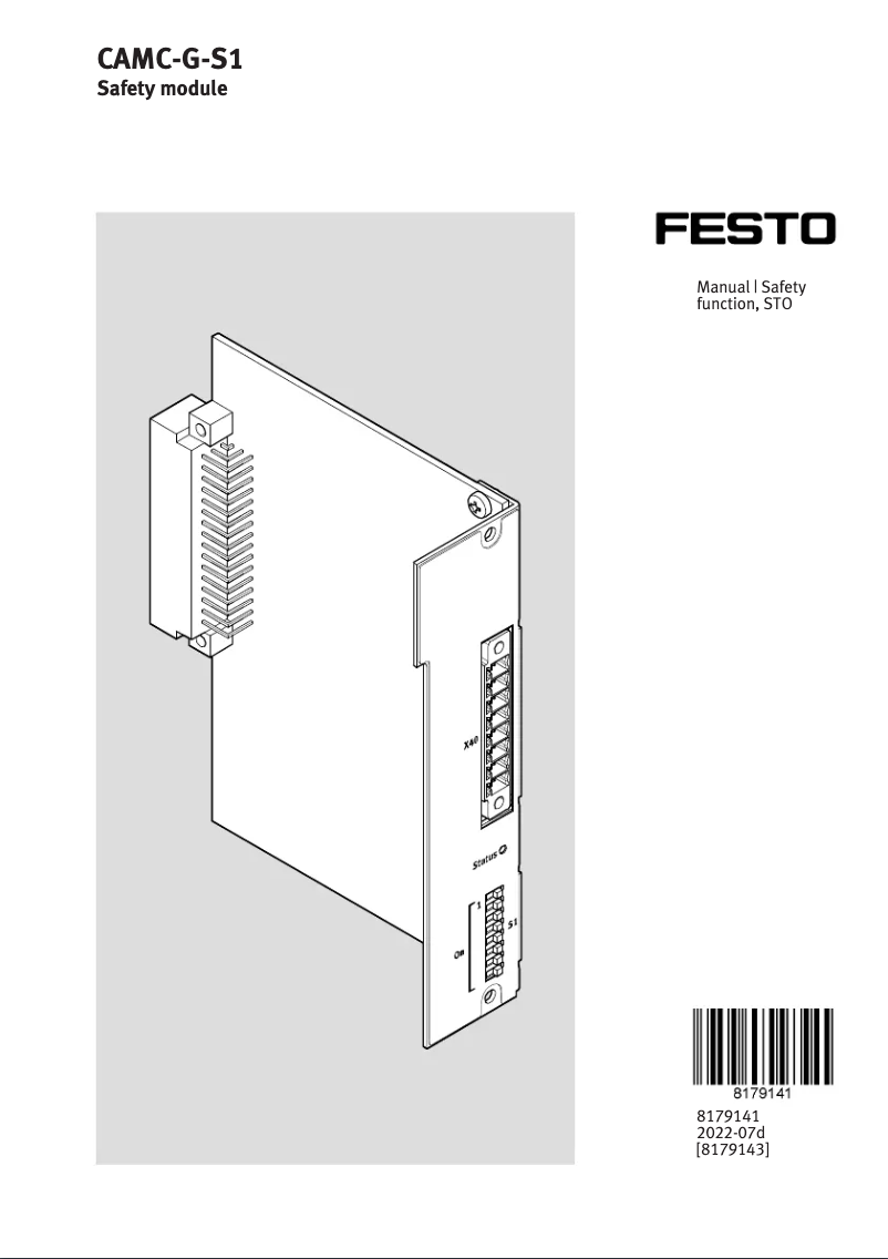 Page 1 of the manual User Manual Festo CAMC-G-S1