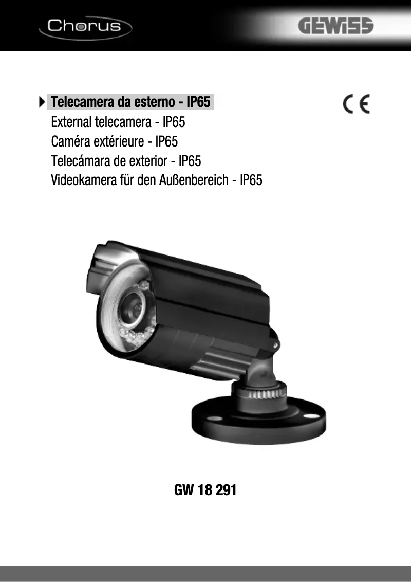 Page 1 of the manual User Manual Gewiss GW18291