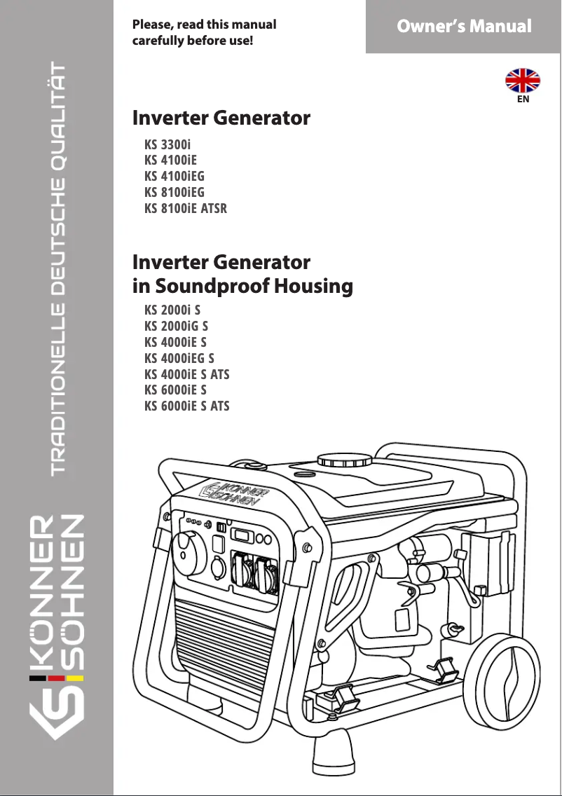 Page 1 of the manual User Manual Könner & Söhnen KS 6000iE
