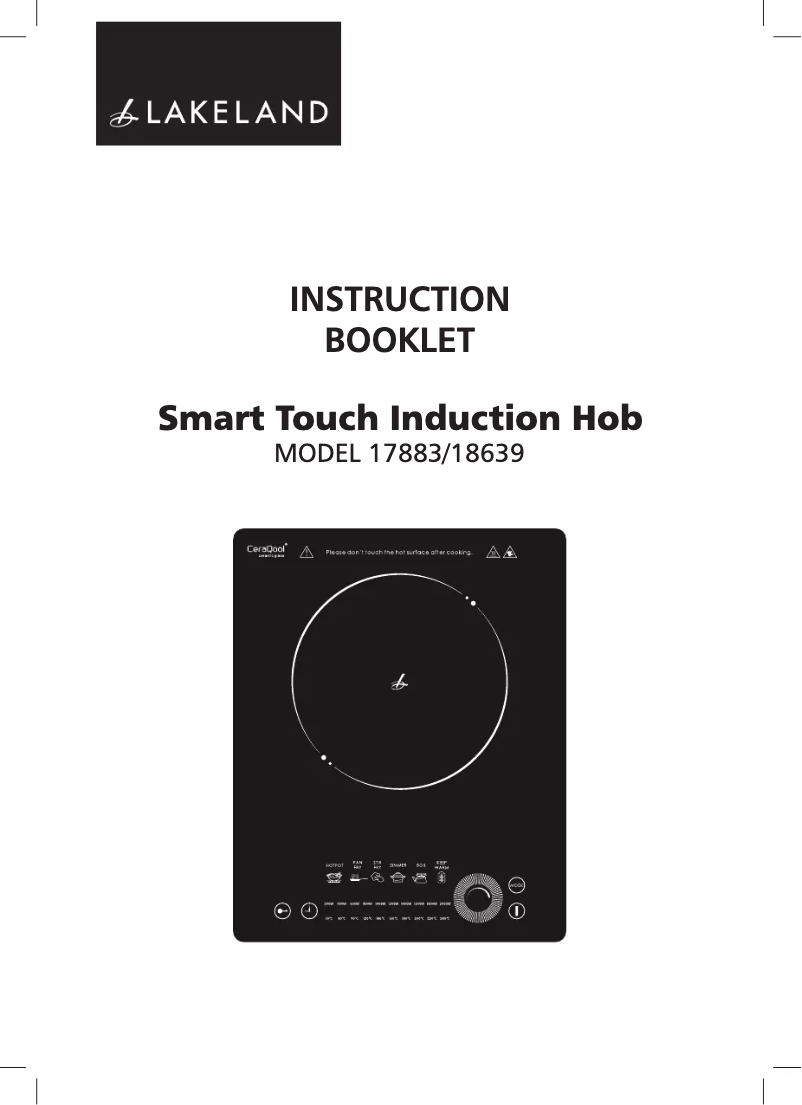 Page 1 of the manual User Manual Lakeland 18639 Smart Touch