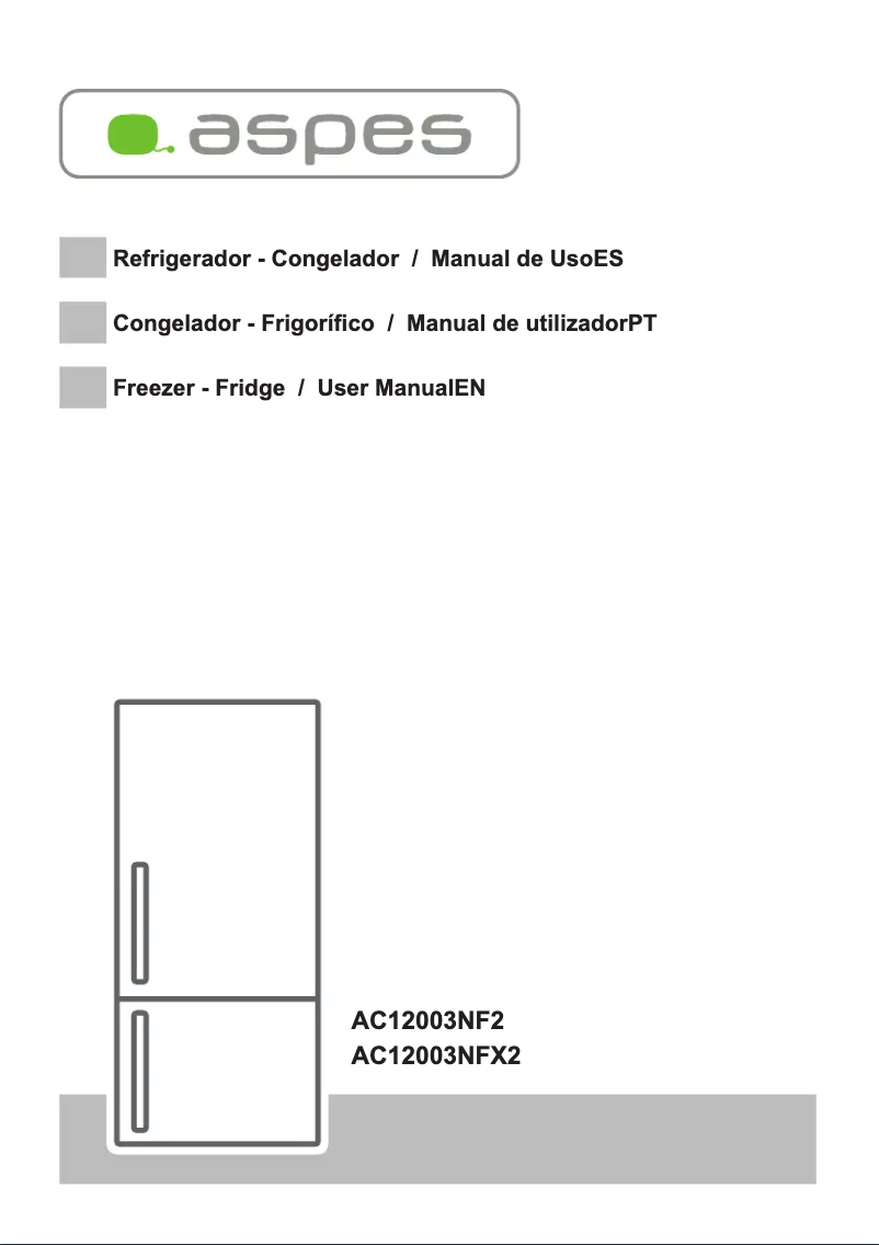 Page 1 of the manual User Manual Aspes AC12003NFX2