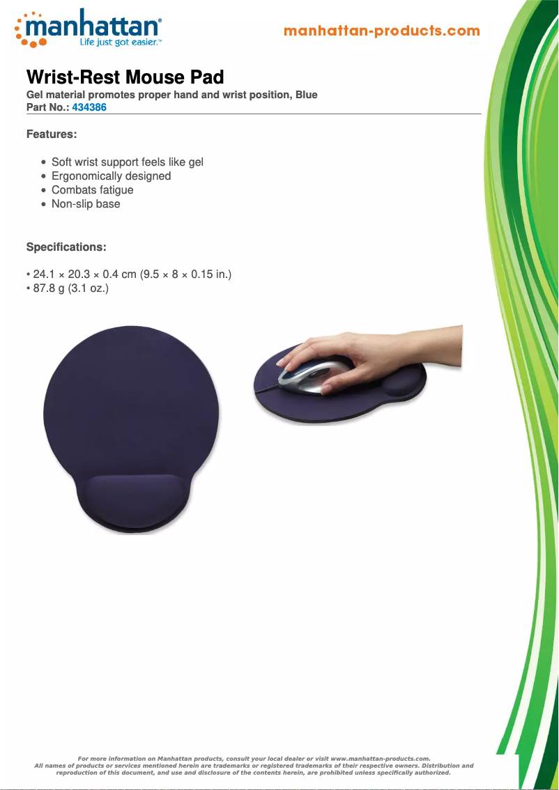 Page 1 de la notice Brochure Manhattan 434386