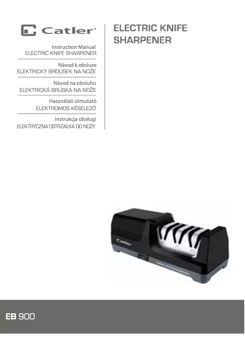 First page image of the manual for EB 900