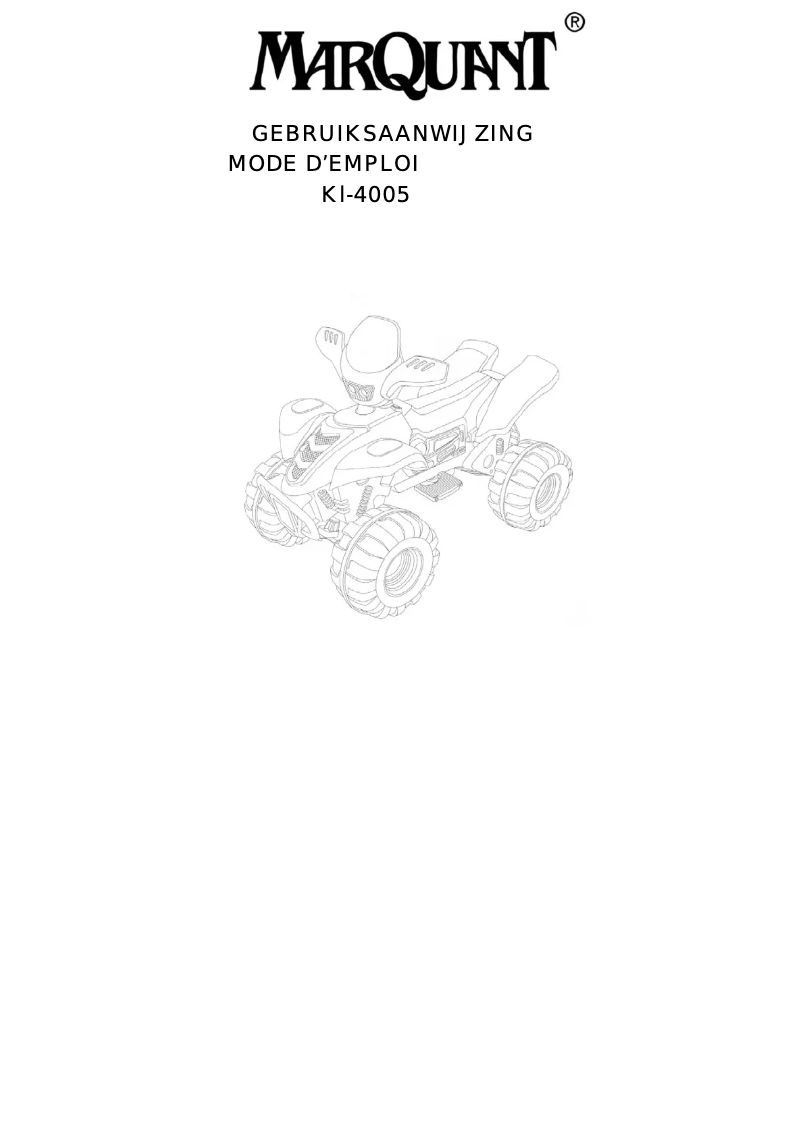 First page image of the manual for KL-4005
