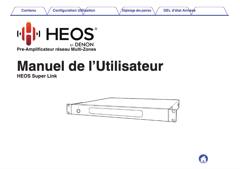 Page 1 of the manual User Manual Denon HEOS SuperLink