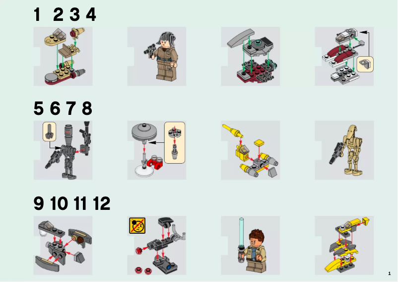 First page image of the manual for Star Wars 75213