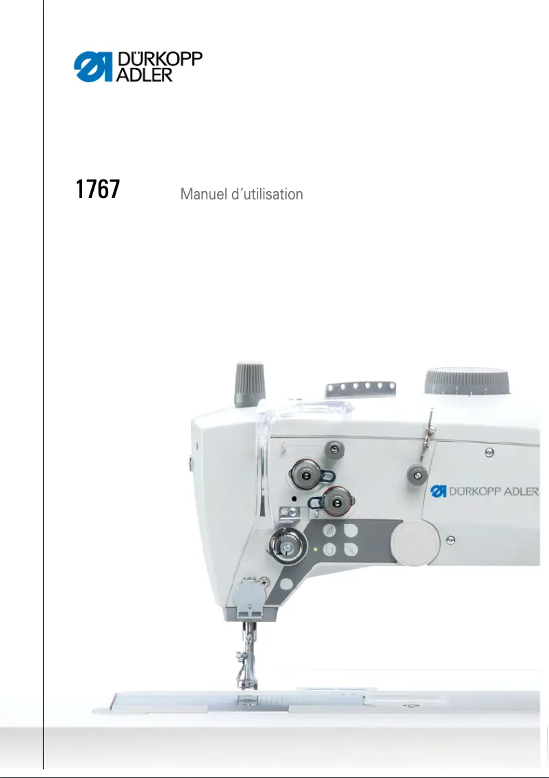 Page 1 of the manual User Manual Dürkopp Adler 1767