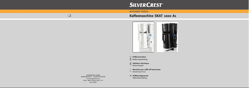 Page 1 of the manual User Manual SilverCrest SKAT 1000 A1