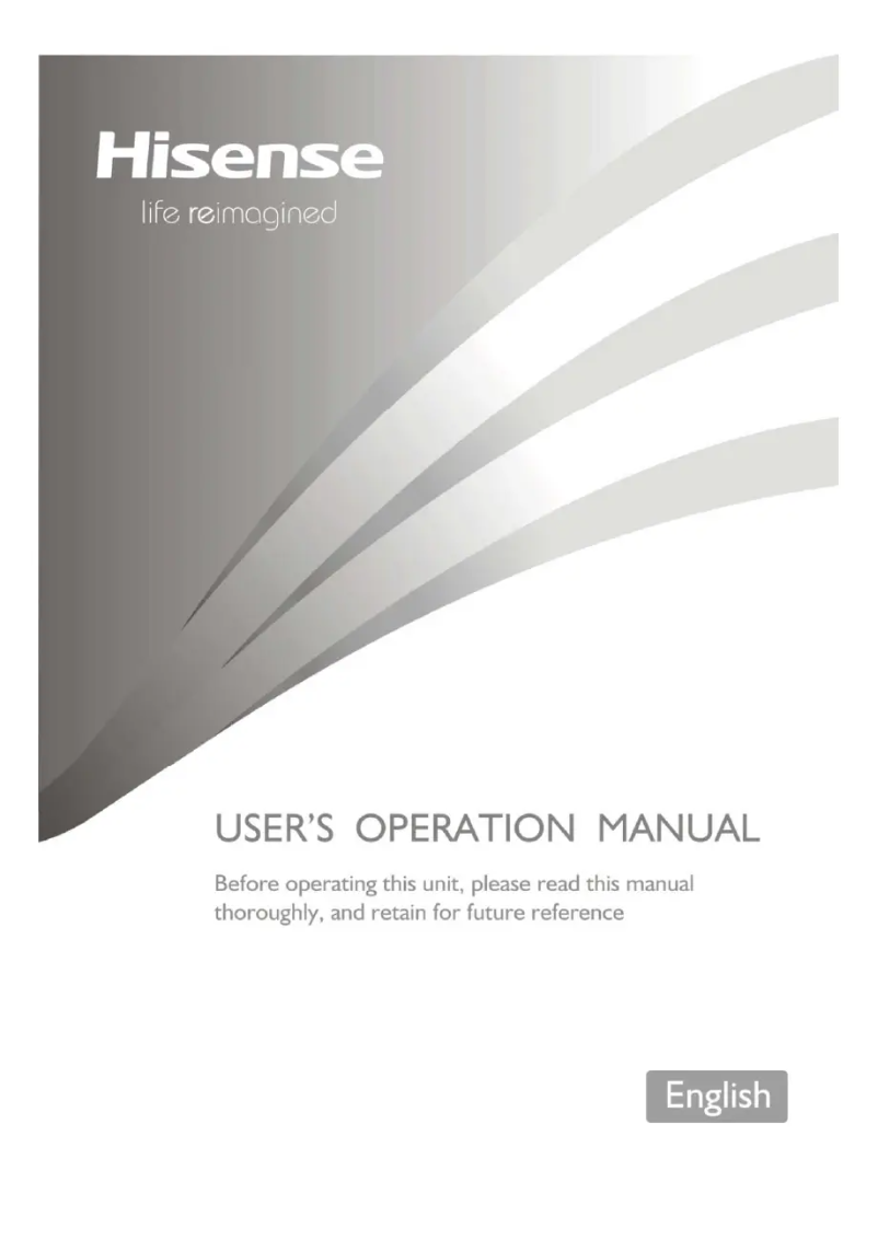 Page 1 of the manual User Manual Hisense RB400N4BF3