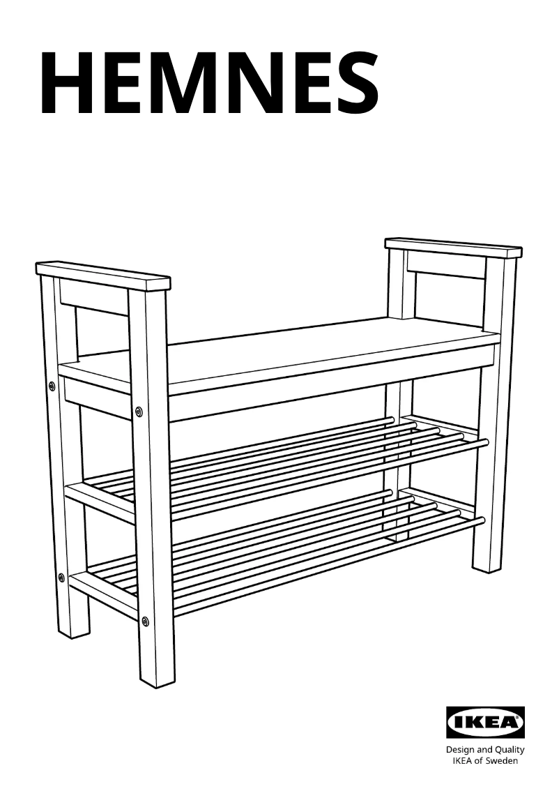 Page 1 of the manual User Manual Ikea HEMNES 702.458.72