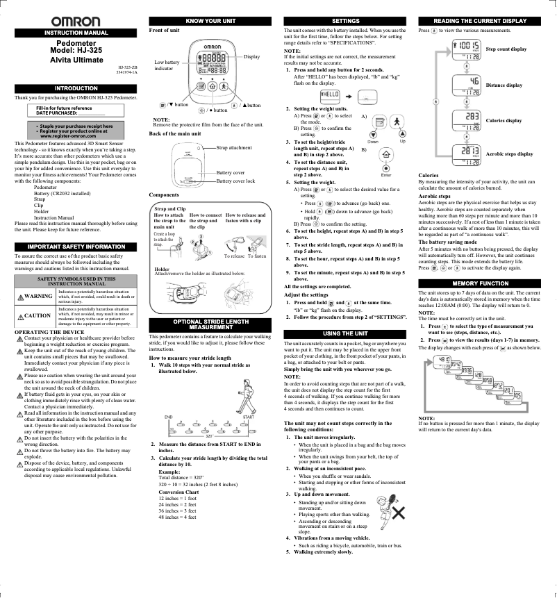 Image de la première page du manuel de l'appareil Alvita Ultimate HJ-325