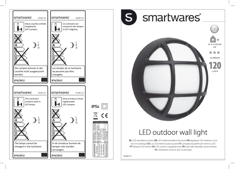 Page 1 of the manual User Manual Smartwares 10.041.31