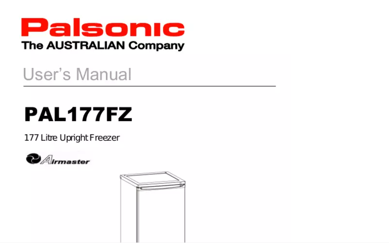 First page image of the manual for PAL177FZ