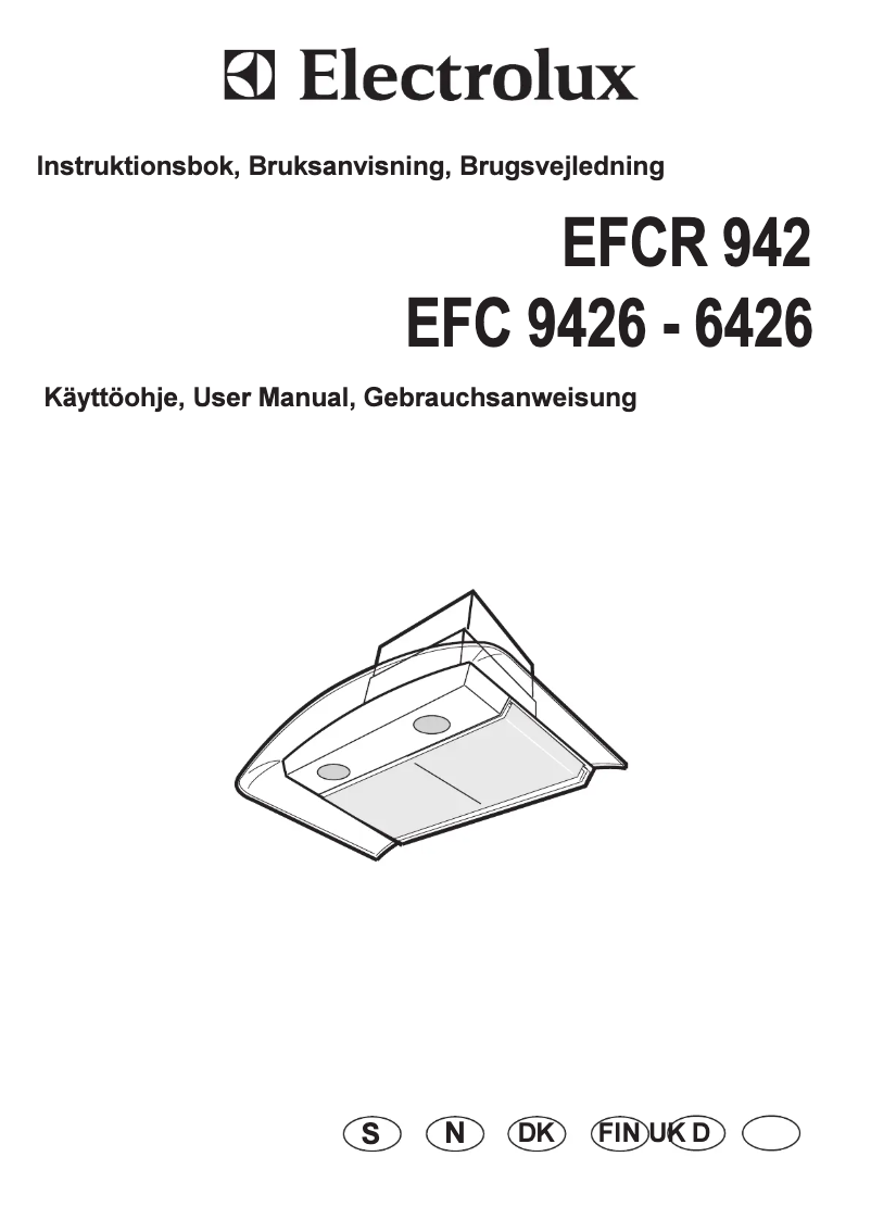 First page image of the manual for EFCR942