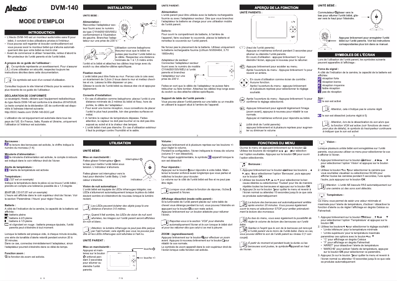 First page image of the manual for DVM-140C
