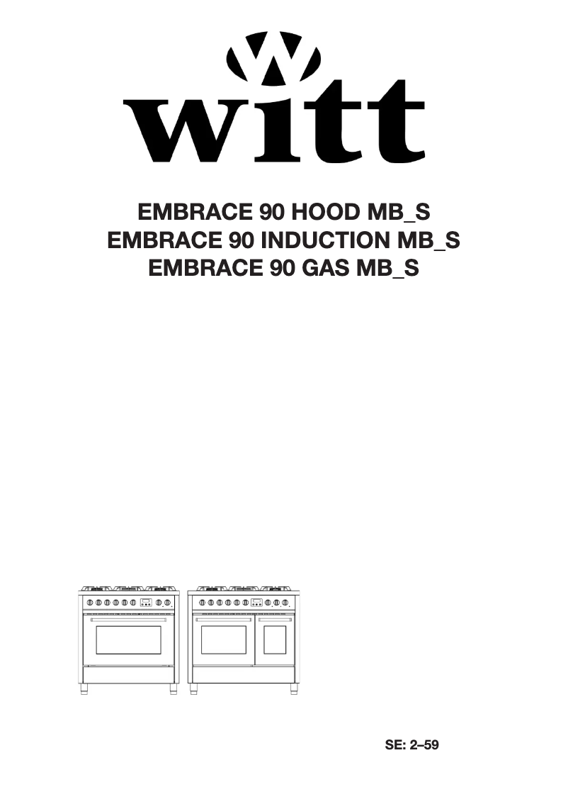First page image of the manual for Embrace 90 Hood MB