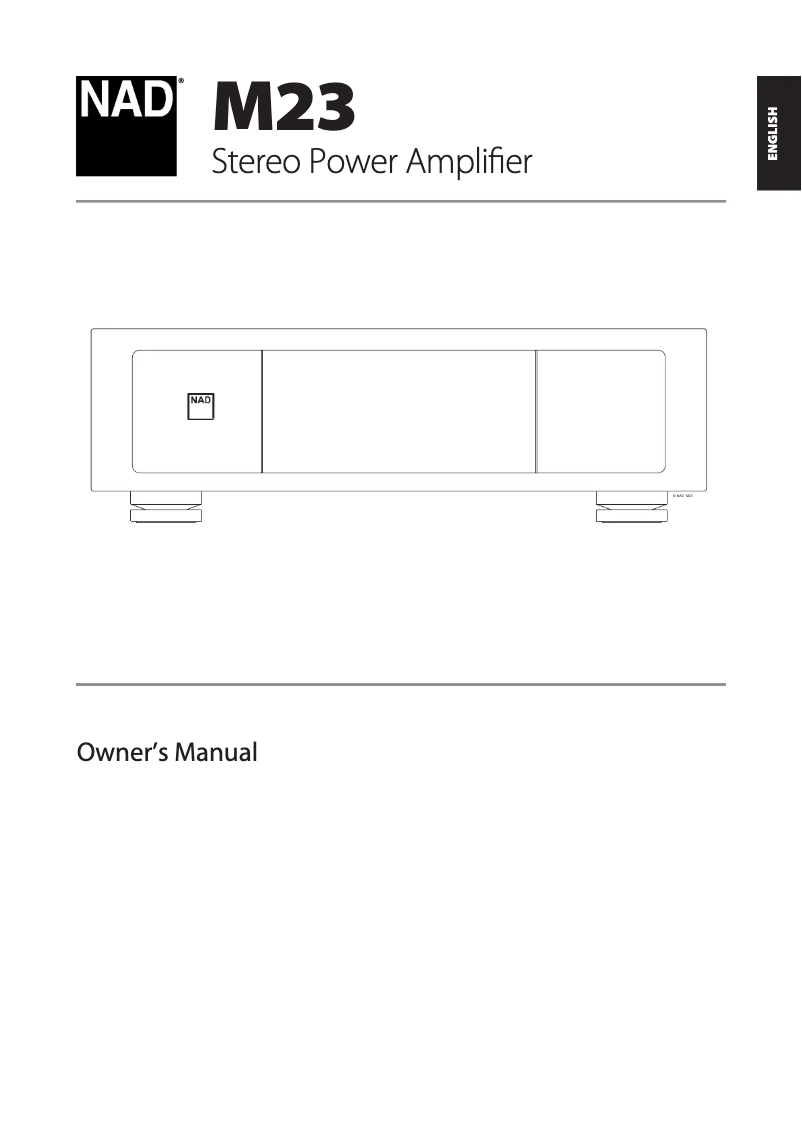 First page image of the manual for M23