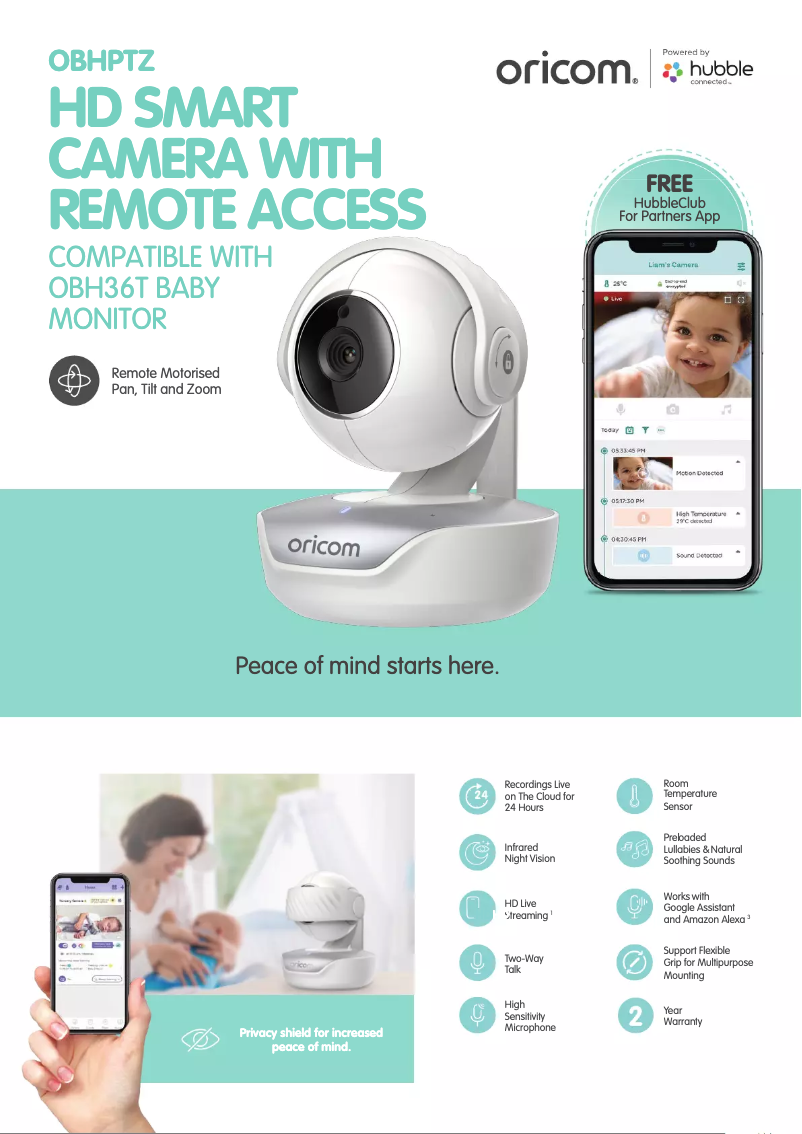 Image de la première page du manuel de l'appareil OBHPTZ