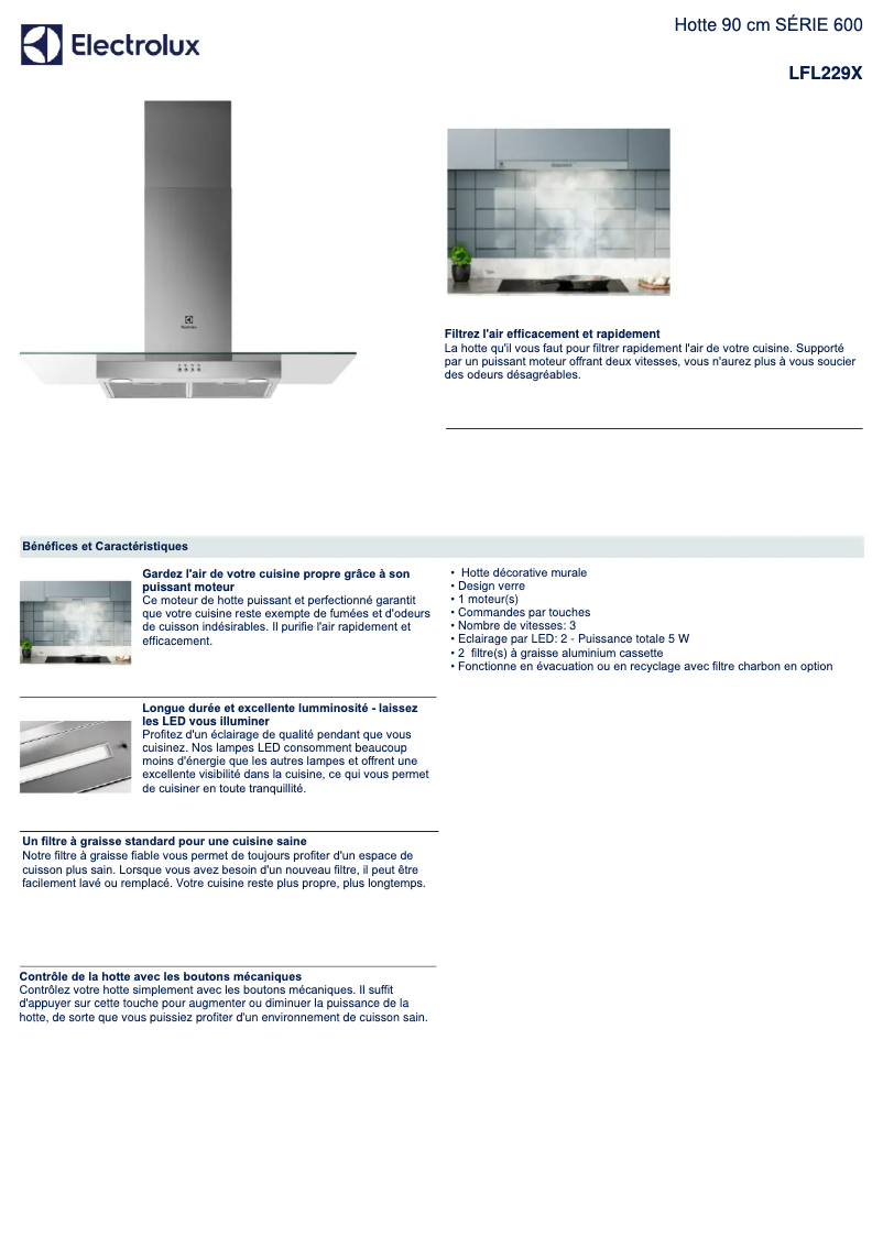 First page image of the manual for LFL229X
