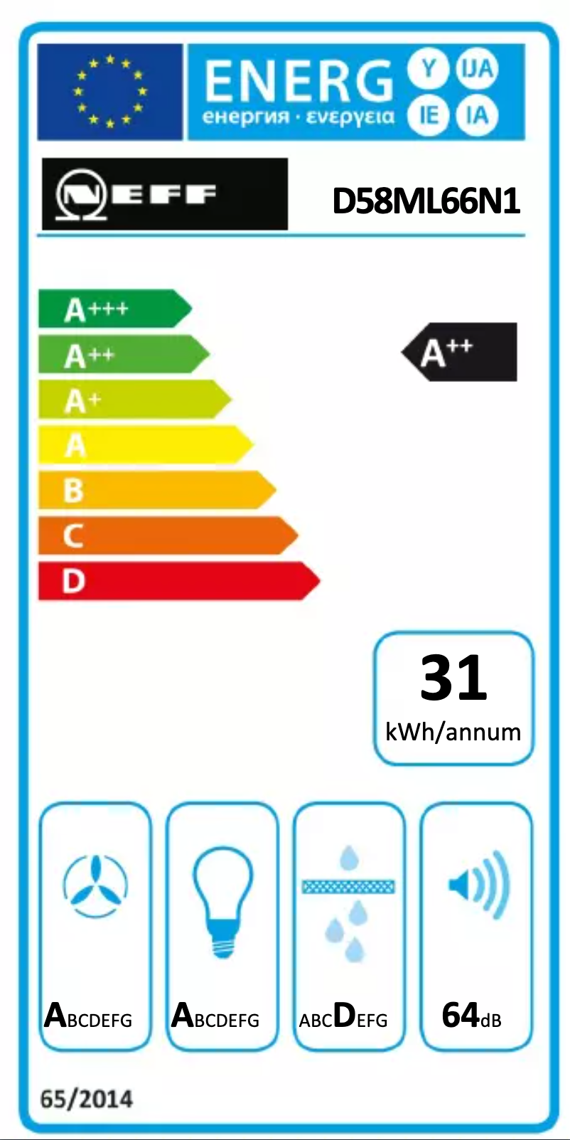 First page image of the manual for D58ML66N1