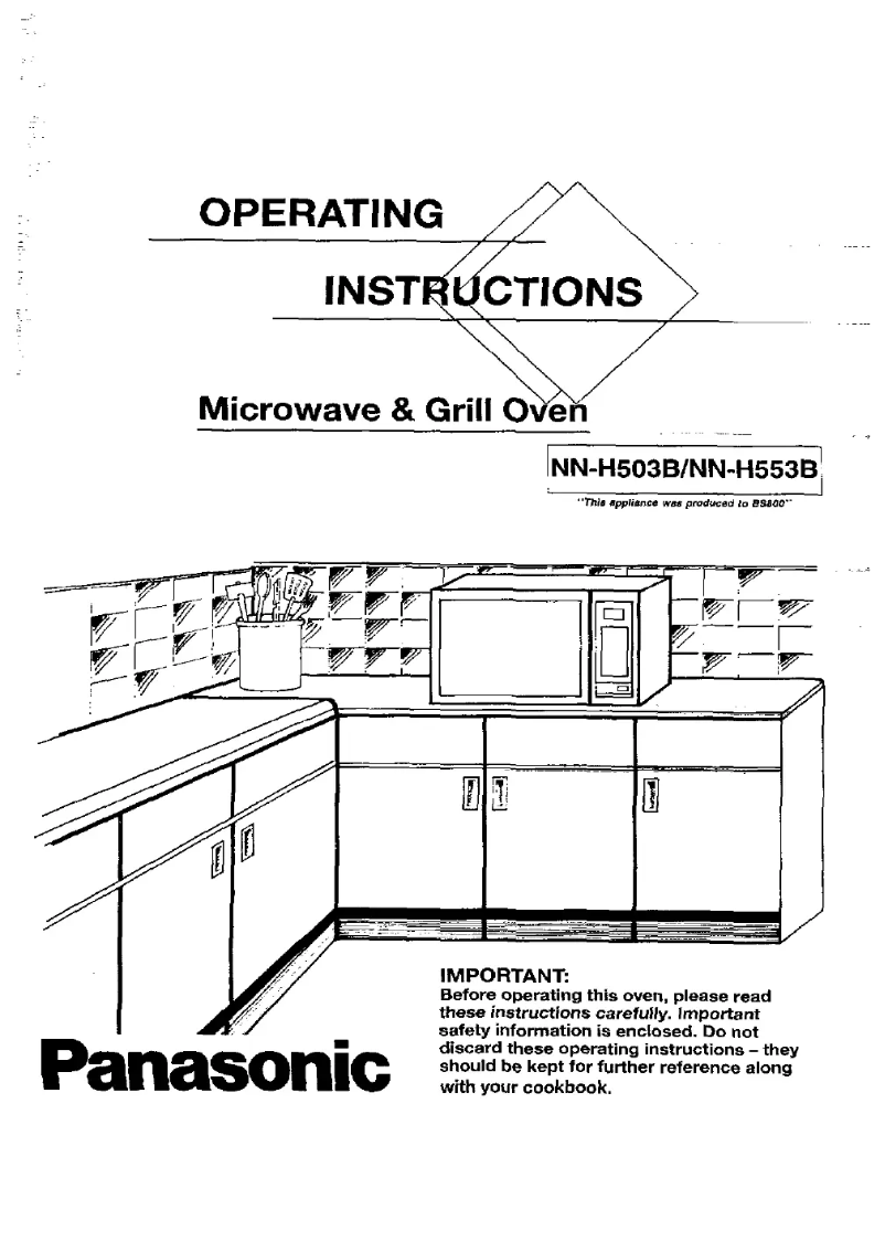 First page image of the manual for NN-H503B