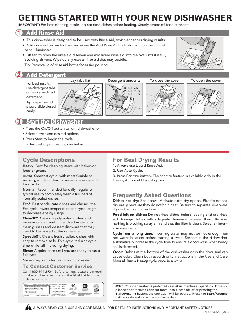 First page image of the manual for SHXM78W55N