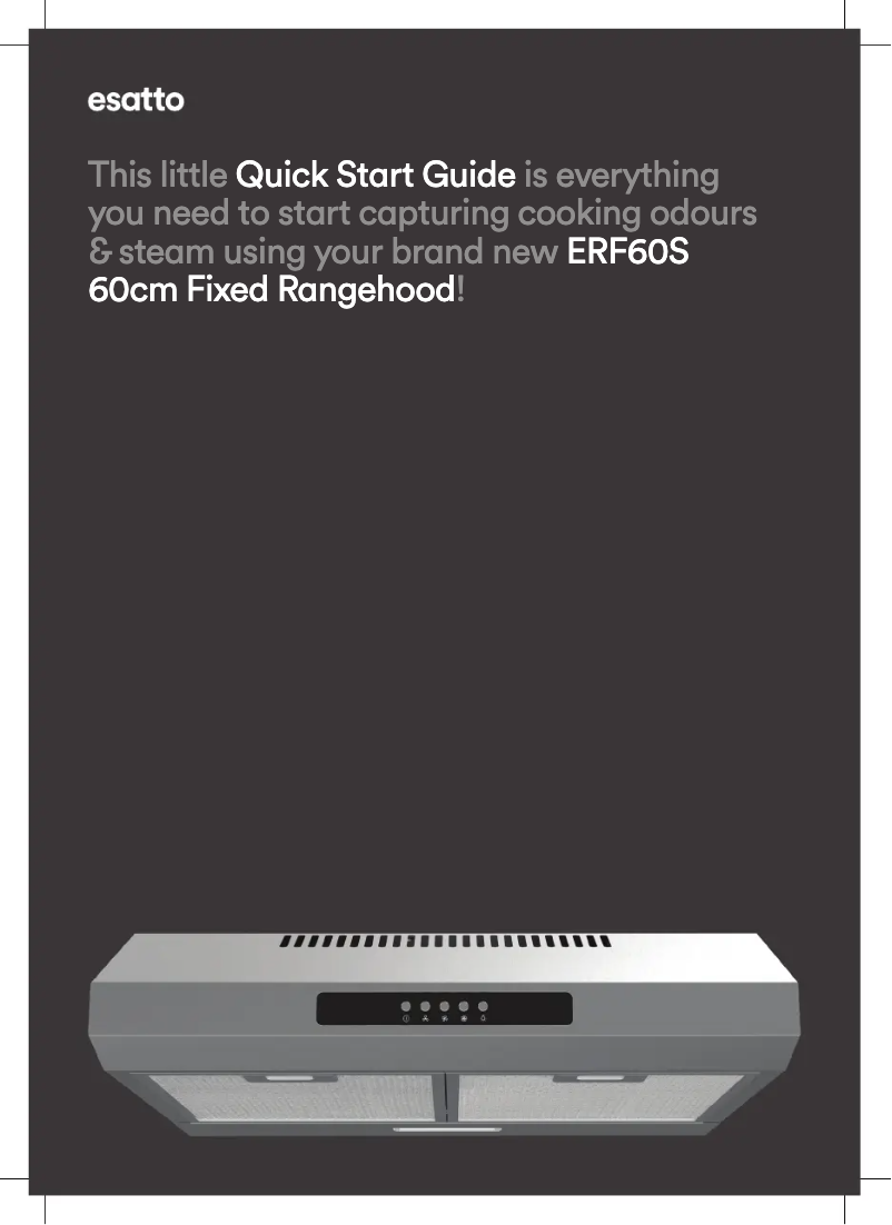 First page image of the manual for ERF60S