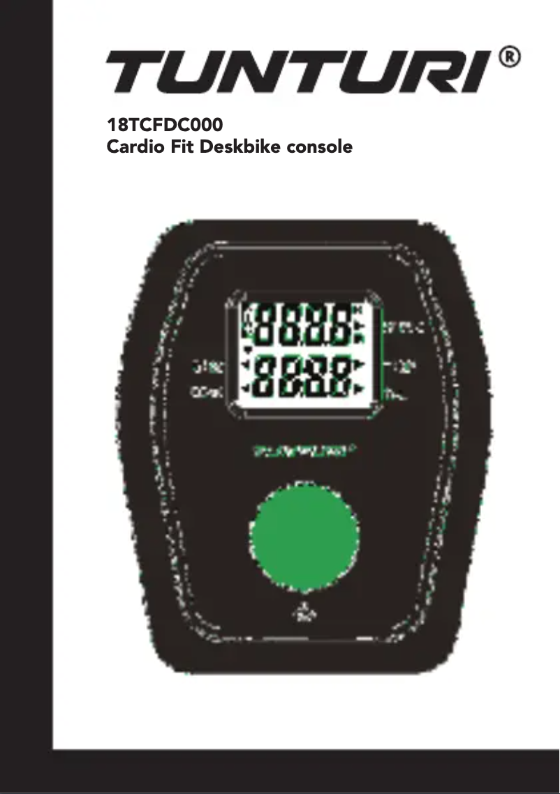Image de la première page du manuel de l'appareil Cardio Fit Deskbike