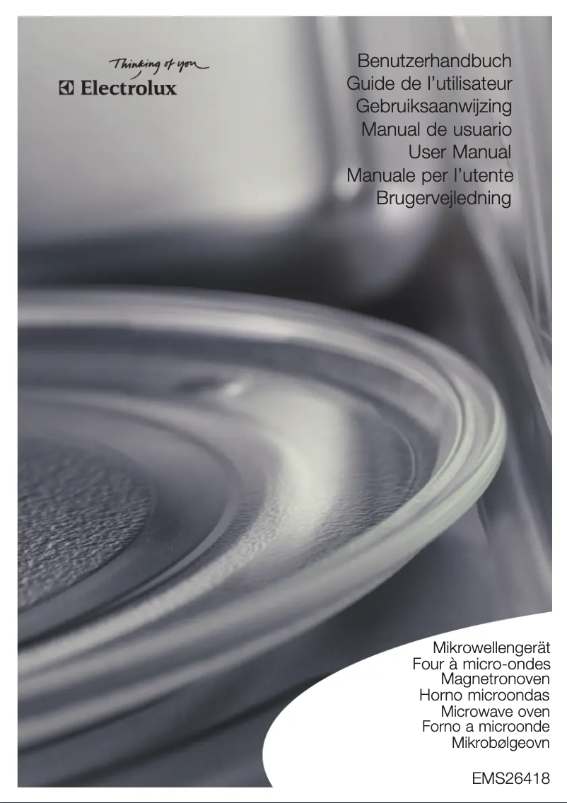 First page image of the manual for EMS26418X