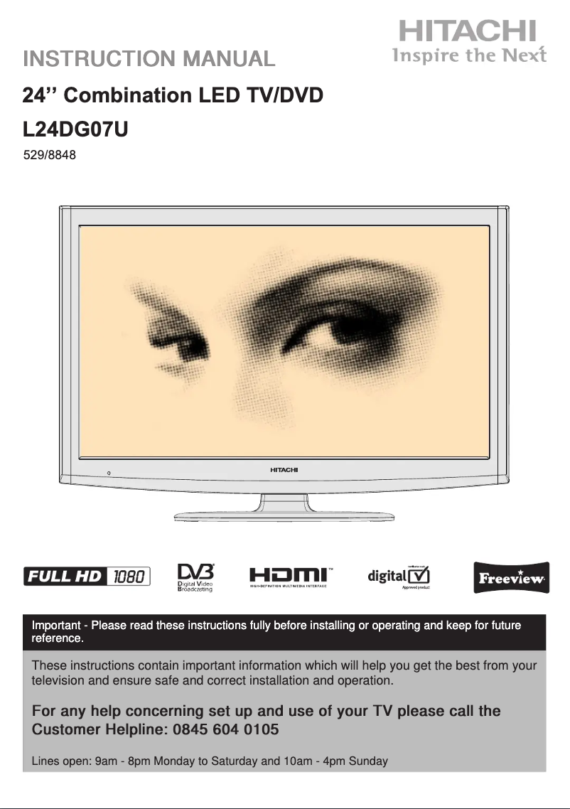 First page image of the manual for L24DG07U