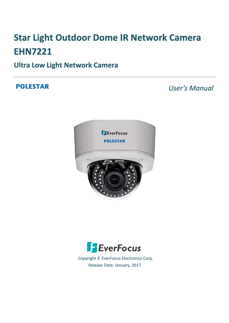 First page image of the manual for Polestar EHN7221