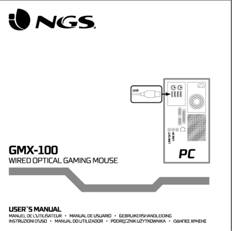 First page image of the manual for GMX-100